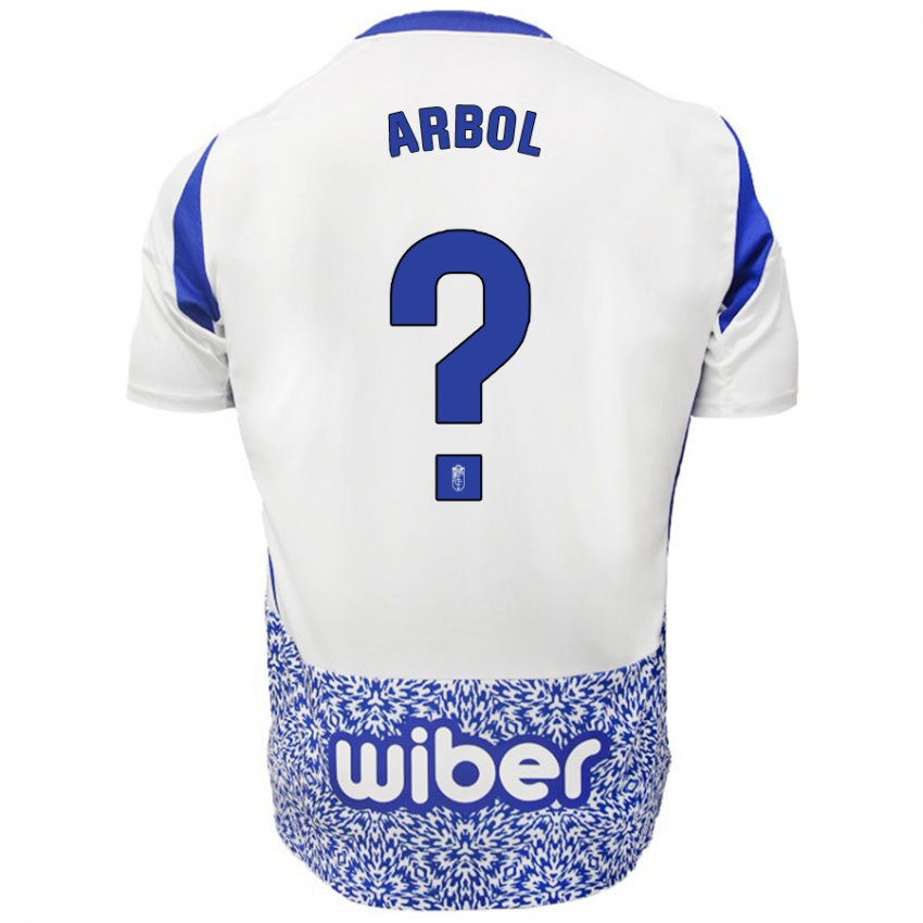 Niño Camiseta Fran Árbol #0 Blanco Azul 2ª Equipación 2024/25 La Camisa Perú