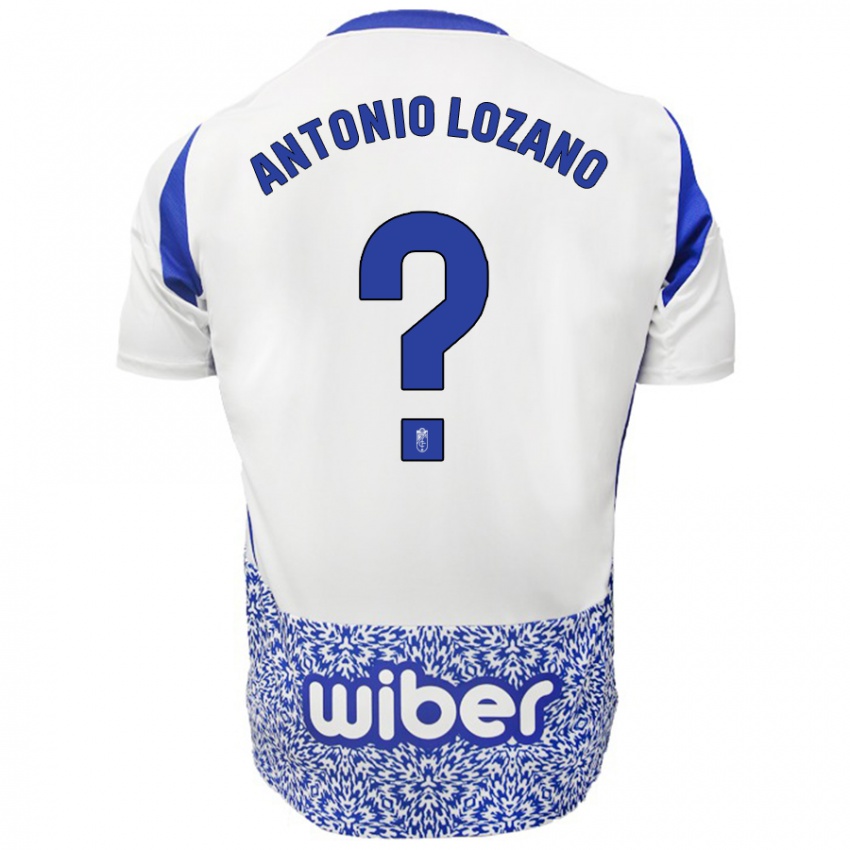 Niño Camiseta José Antonio Lozano #0 Blanco Azul 2ª Equipación 2024/25 La Camisa Perú