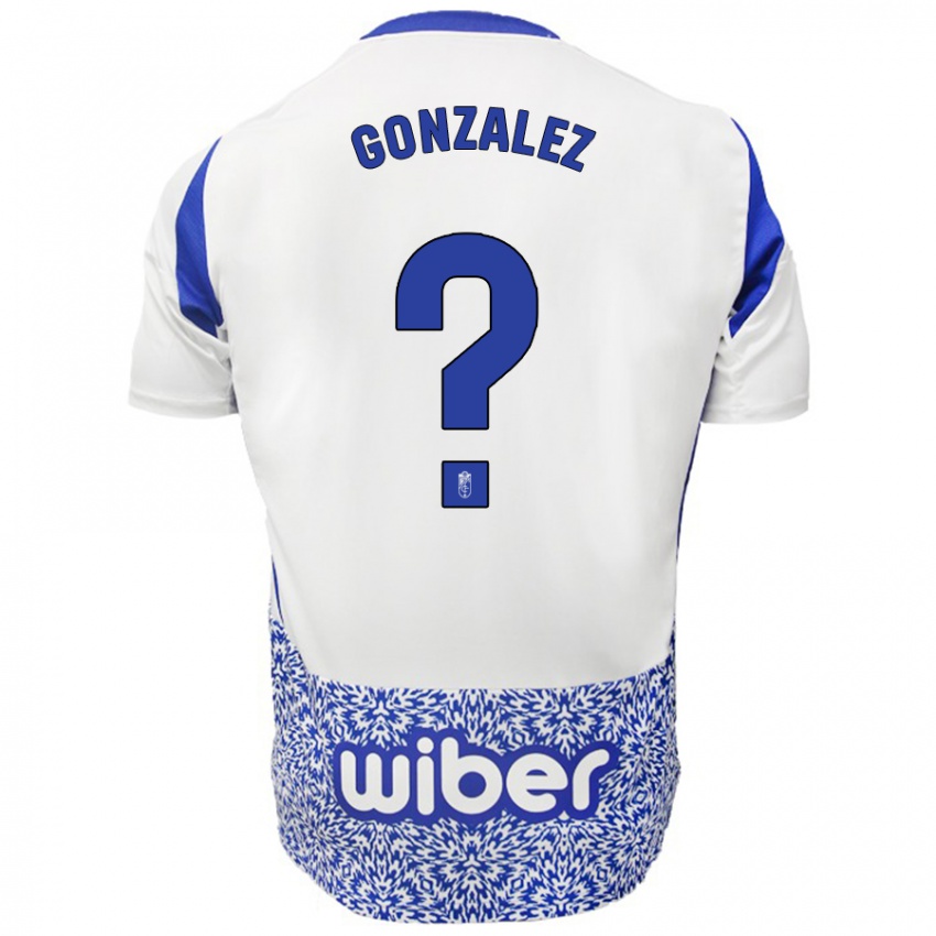 Niño Camiseta Paco González #0 Blanco Azul 2ª Equipación 2024/25 La Camisa Perú