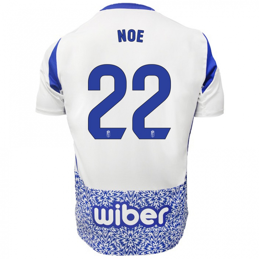 Niño Camiseta Noe #22 Blanco Azul 2ª Equipación 2024/25 La Camisa Perú