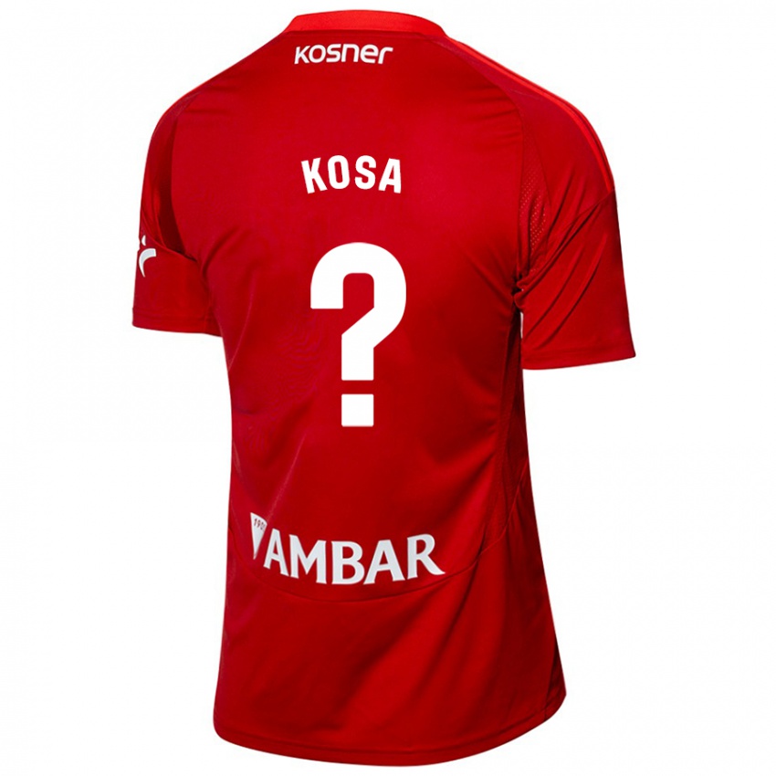 Niño Camiseta Sebastian Kosa #0 Blanco Azul 2ª Equipación 2024/25 La Camisa Perú