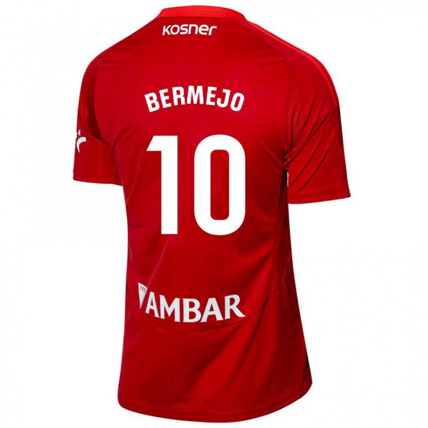 Niño Camiseta Sergio Bermejo #10 Blanco Azul 2ª Equipación 2024/25 La Camisa Perú