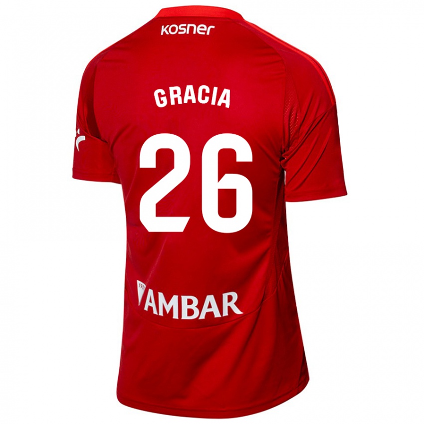 Niño Camiseta Gori Gracia #26 Blanco Azul 2ª Equipación 2024/25 La Camisa Perú