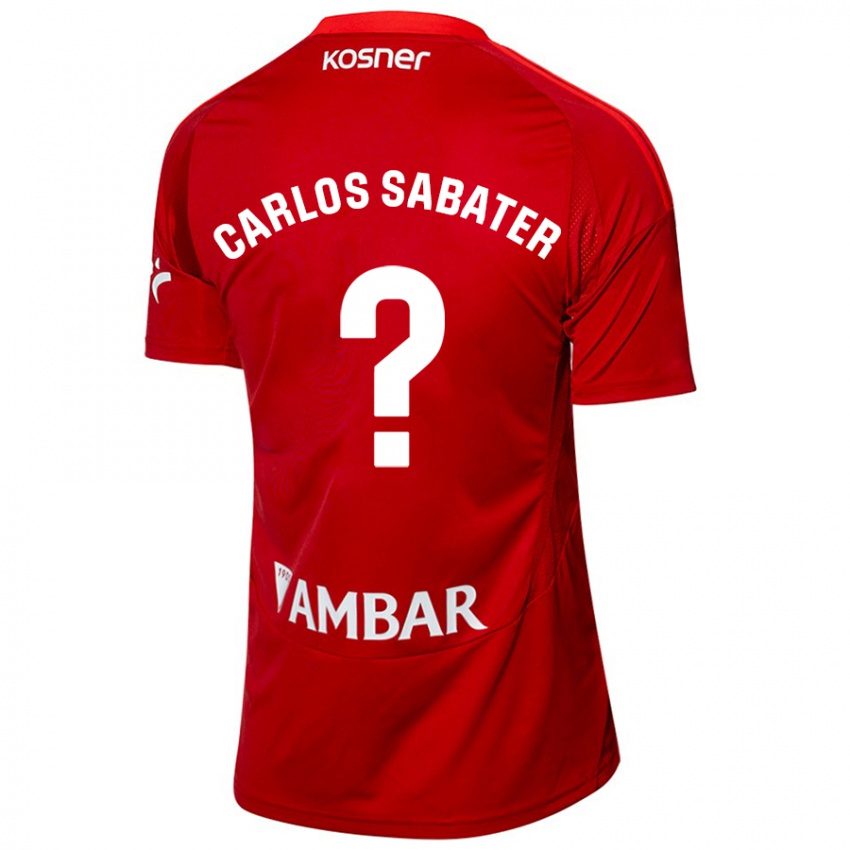 Niño Camiseta Juan Carlos Sabater #0 Blanco Azul 2ª Equipación 2024/25 La Camisa Perú