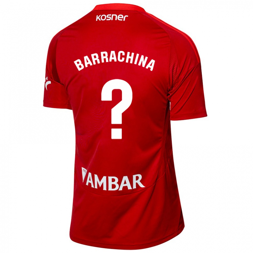 Niño Camiseta Hugo Barrachina #0 Blanco Azul 2ª Equipación 2024/25 La Camisa Perú