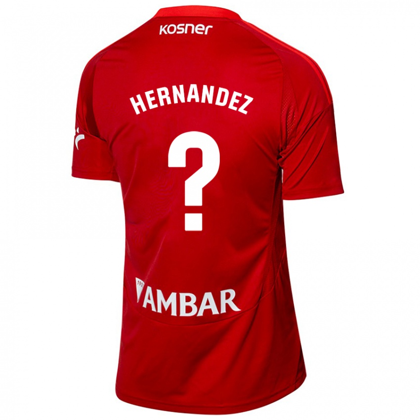 Niño Camiseta Diego Hernández #0 Blanco Azul 2ª Equipación 2024/25 La Camisa Perú