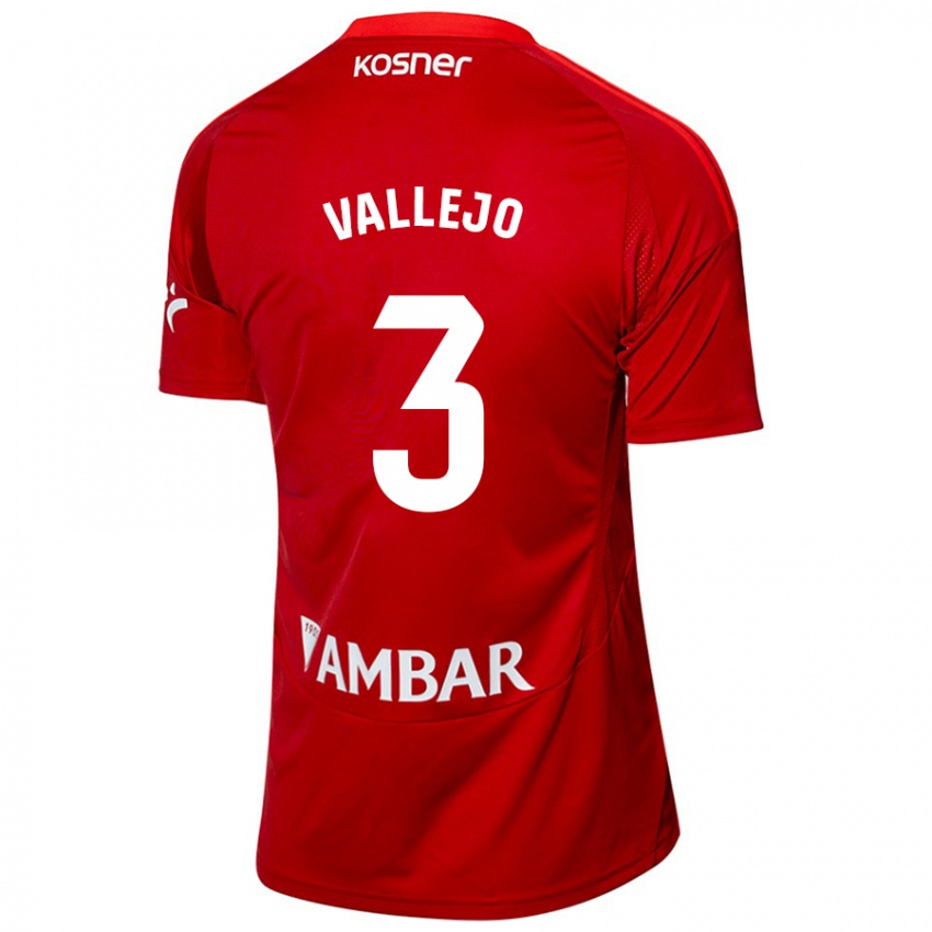 Niño Camiseta Jaime Vallejo #3 Blanco Azul 2ª Equipación 2024/25 La Camisa Perú