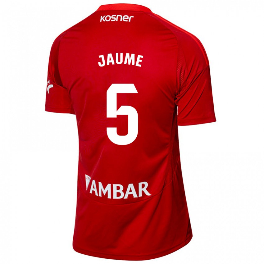 Niño Camiseta Jaume Grau #5 Blanco Azul 2ª Equipación 2024/25 La Camisa Perú