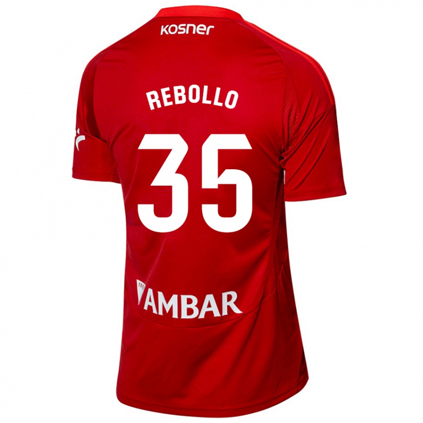 Niño Camiseta Dani Rebollo #35 Blanco Azul 2ª Equipación 2024/25 La Camisa Perú