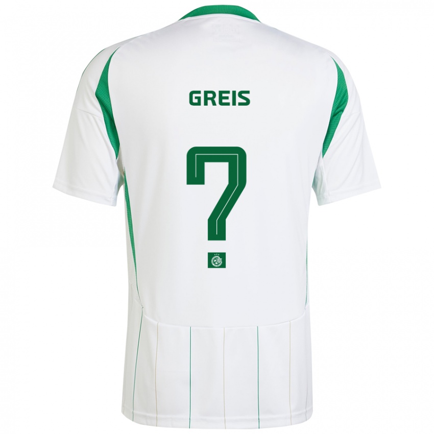 Niño Camiseta Nitai Greis #0 Blanco Verde 2ª Equipación 2024/25 La Camisa Perú