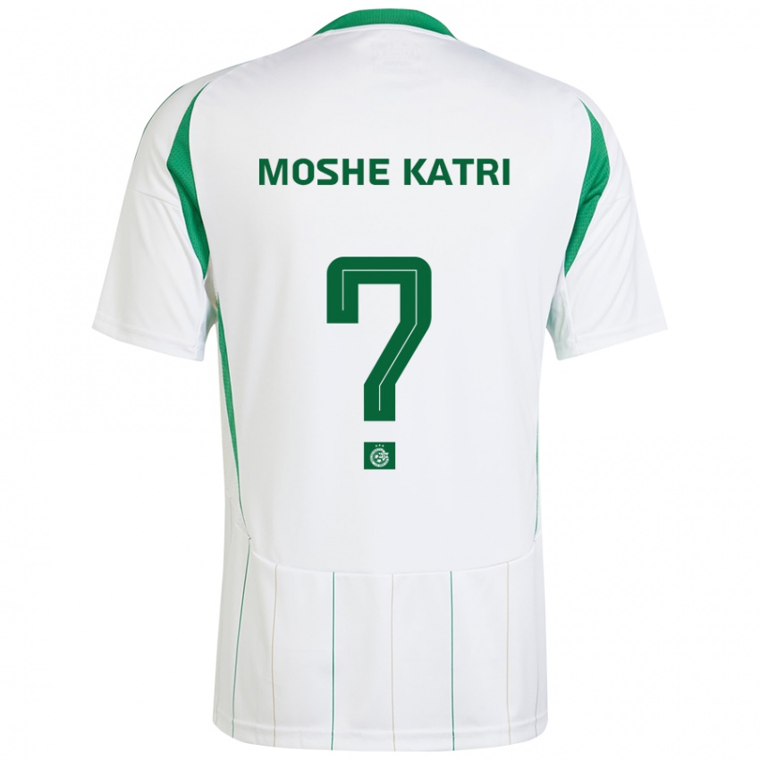 Niño Camiseta Roy Moshe Katri #0 Blanco Verde 2ª Equipación 2024/25 La Camisa Perú