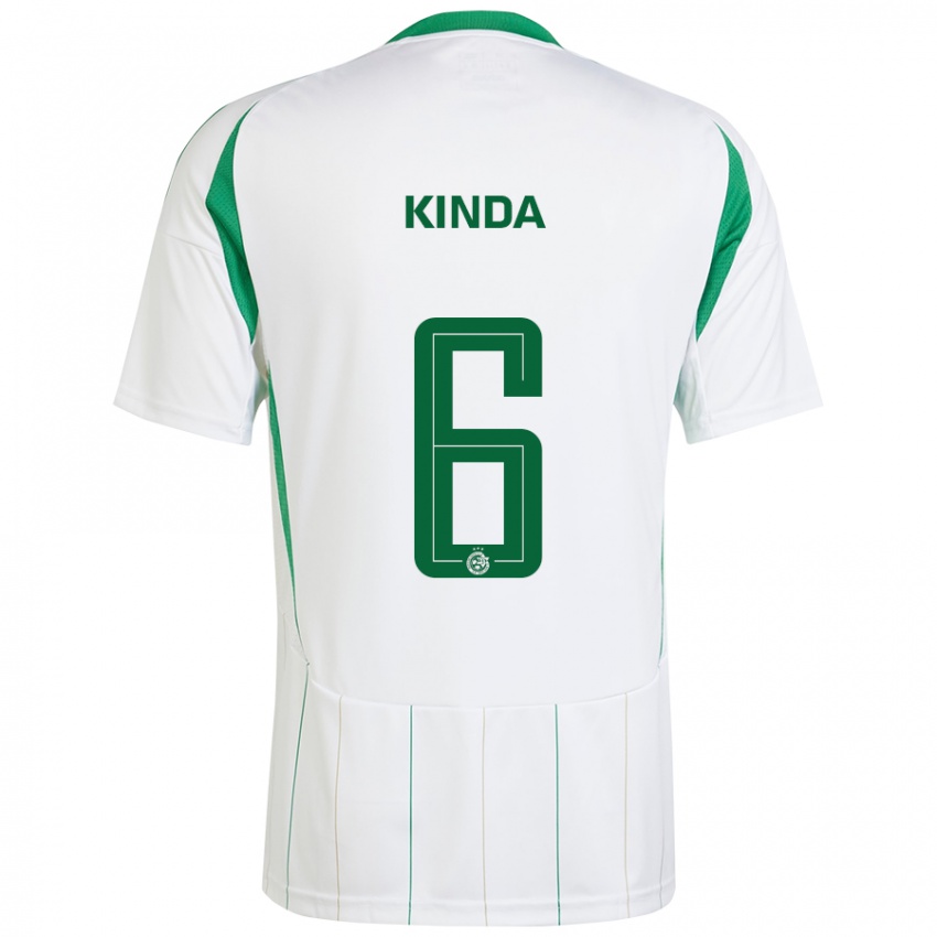 Niño Camiseta Gadi Kinda #6 Blanco Verde 2ª Equipación 2024/25 La Camisa Perú