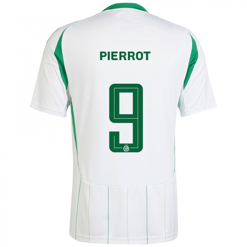 Niño Camiseta Frantzdy Pierrot #9 Blanco Verde 2ª Equipación 2024/25 La Camisa Perú