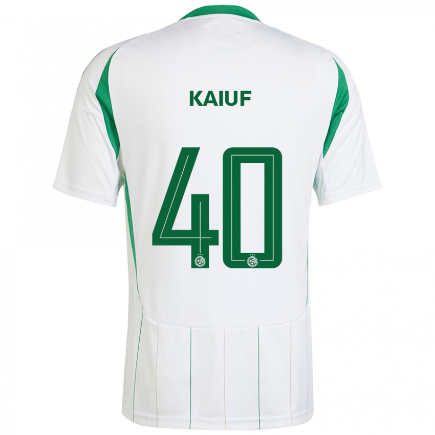 Niño Camiseta Sharif Kaiuf #40 Blanco Verde 2ª Equipación 2024/25 La Camisa Perú