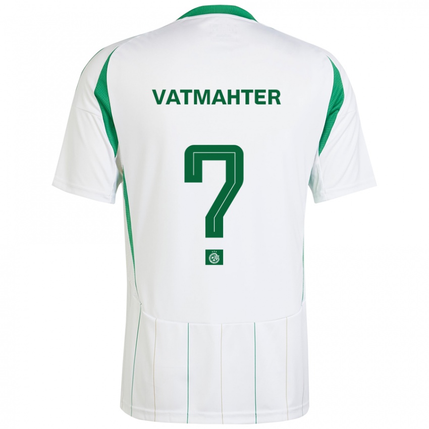 Niño Camiseta Liam Vatmahter #0 Blanco Verde 2ª Equipación 2024/25 La Camisa Perú