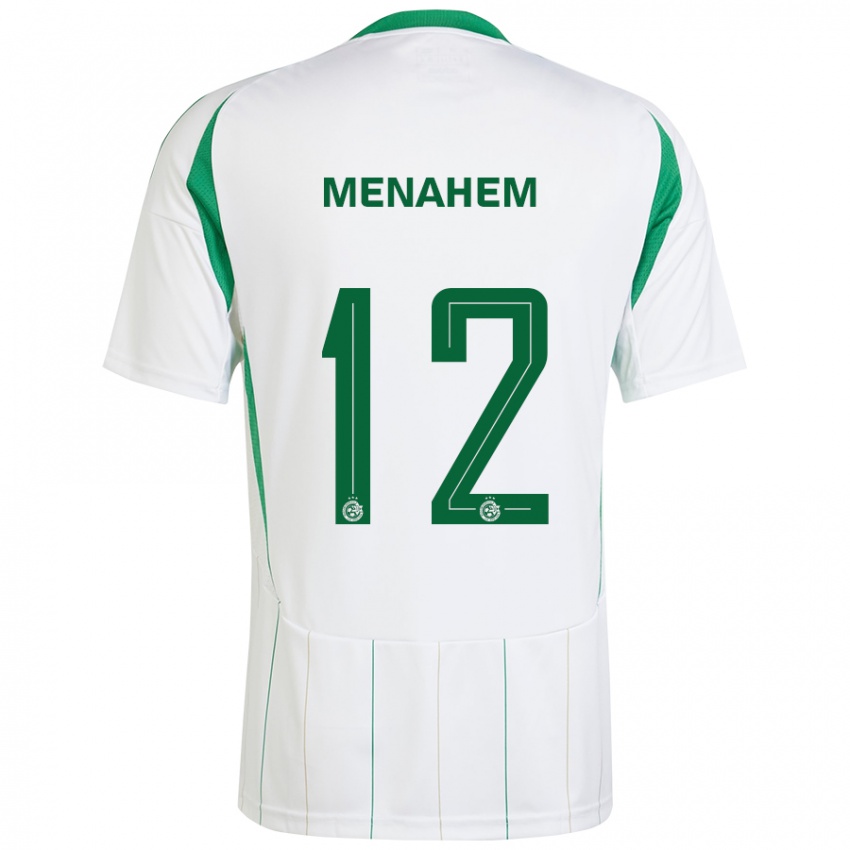 Niño Camiseta Sun Menahem #12 Blanco Verde 2ª Equipación 2024/25 La Camisa Perú