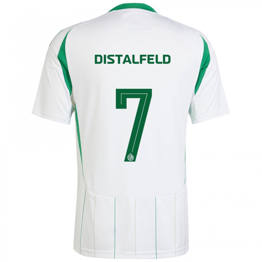 Niño Camiseta Yanai Distalfeld #7 Blanco Verde 2ª Equipación 2024/25 La Camisa Perú