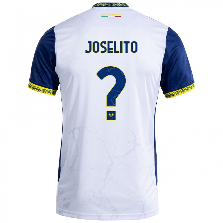 Niño Camiseta Joselito #0 Blanco Azul 2ª Equipación 2024/25 La Camisa Perú