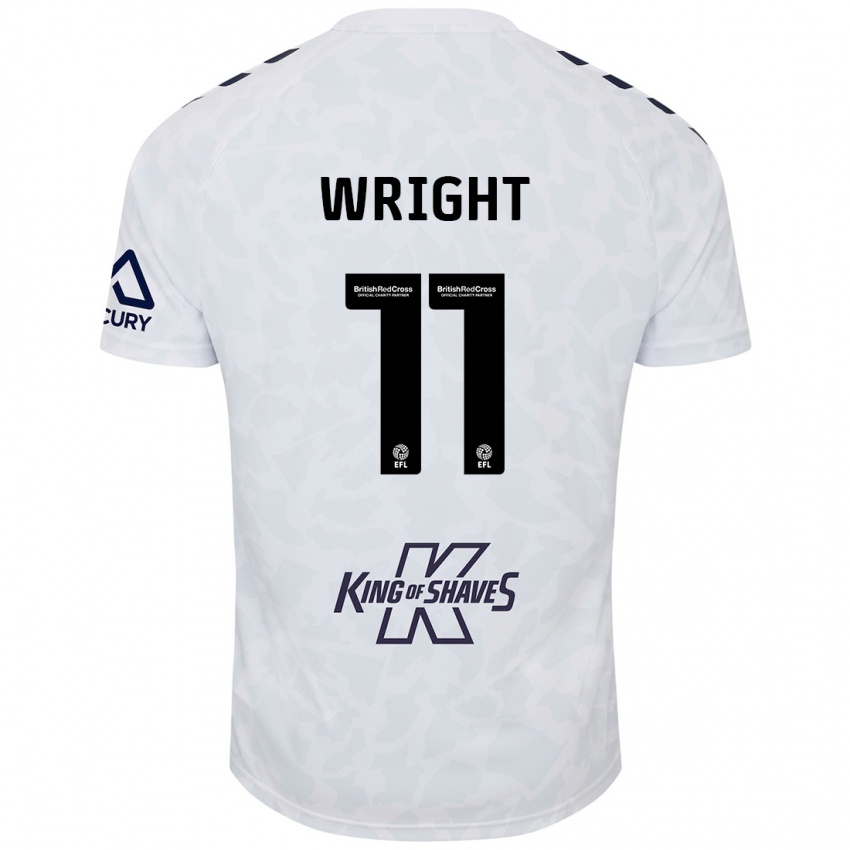 Niño Camiseta Haji Wright #11 Blanco 2ª Equipación 2024/25 La Camisa Perú