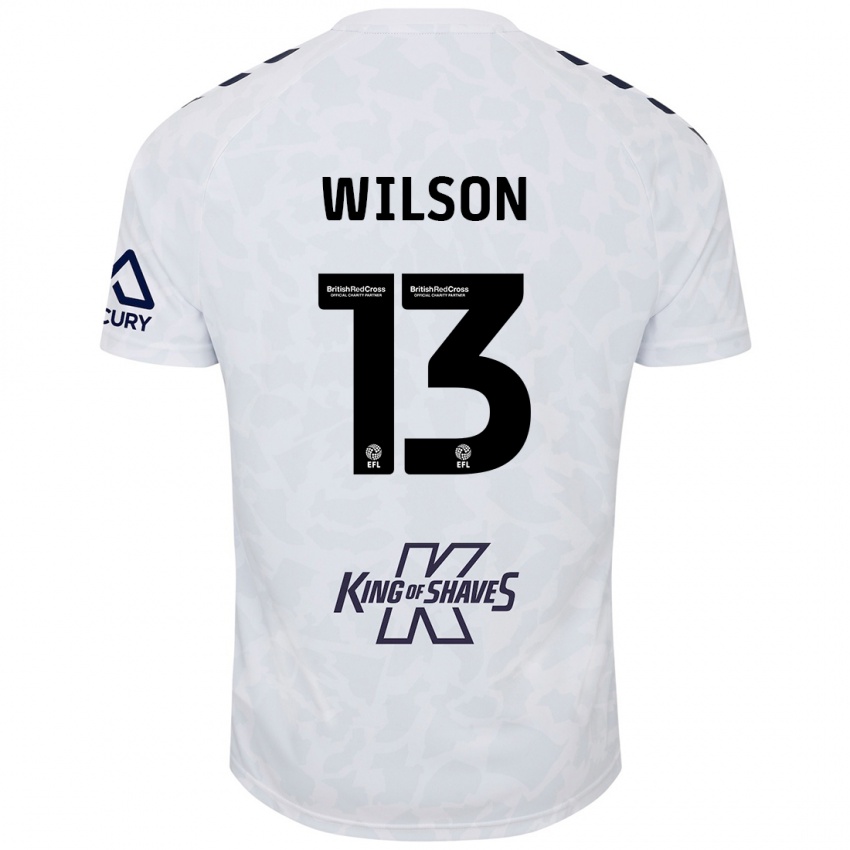 Niño Camiseta Ben Wilson #13 Blanco 2ª Equipación 2024/25 La Camisa Perú