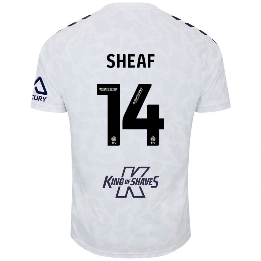 Niño Camiseta Ben Sheaf #14 Blanco 2ª Equipación 2024/25 La Camisa Perú