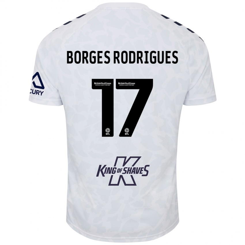 Niño Camiseta Raphael Borges Rodrigues #17 Blanco 2ª Equipación 2024/25 La Camisa Perú