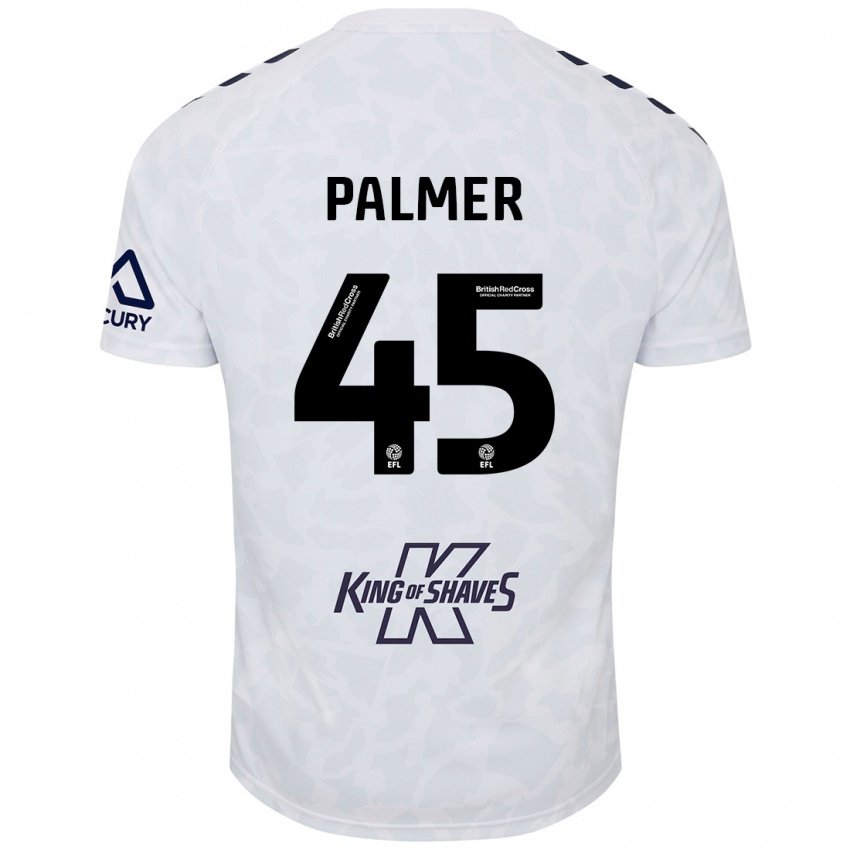 Niño Camiseta Kasey Palmer #45 Blanco 2ª Equipación 2024/25 La Camisa Perú