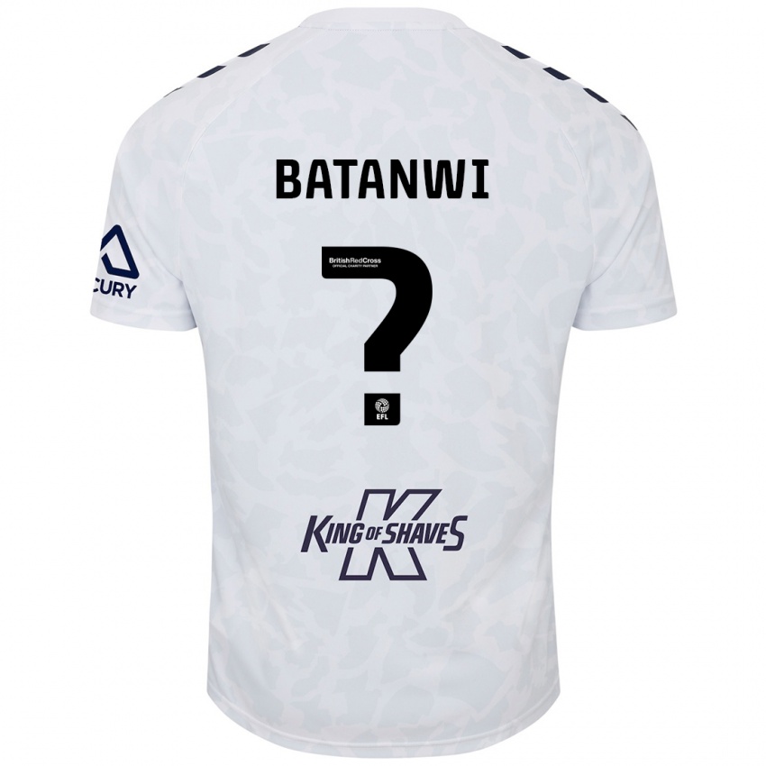 Niño Camiseta Tristen Batanwi #0 Blanco 2ª Equipación 2024/25 La Camisa Perú