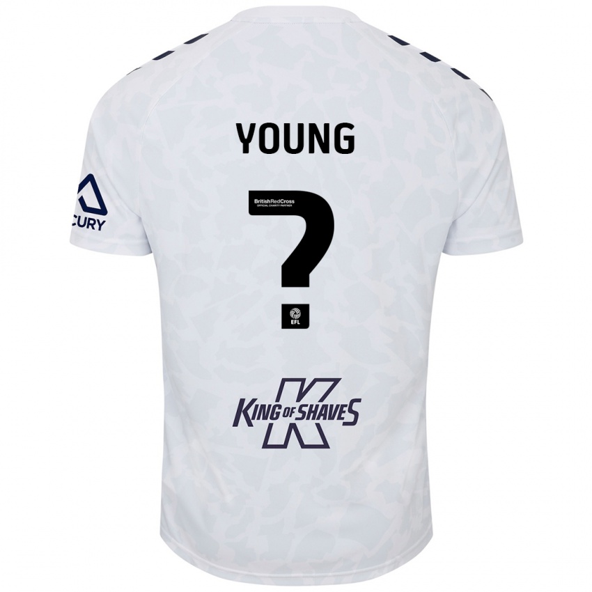 Niño Camiseta Shay Young #0 Blanco 2ª Equipación 2024/25 La Camisa Perú