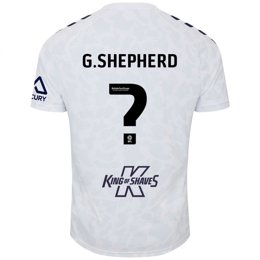 Niño Camiseta George Shepherd #0 Blanco 2ª Equipación 2024/25 La Camisa Perú