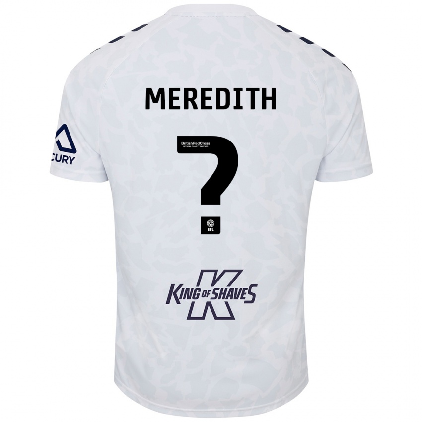 Niño Camiseta Eliot Meredith #0 Blanco 2ª Equipación 2024/25 La Camisa Perú