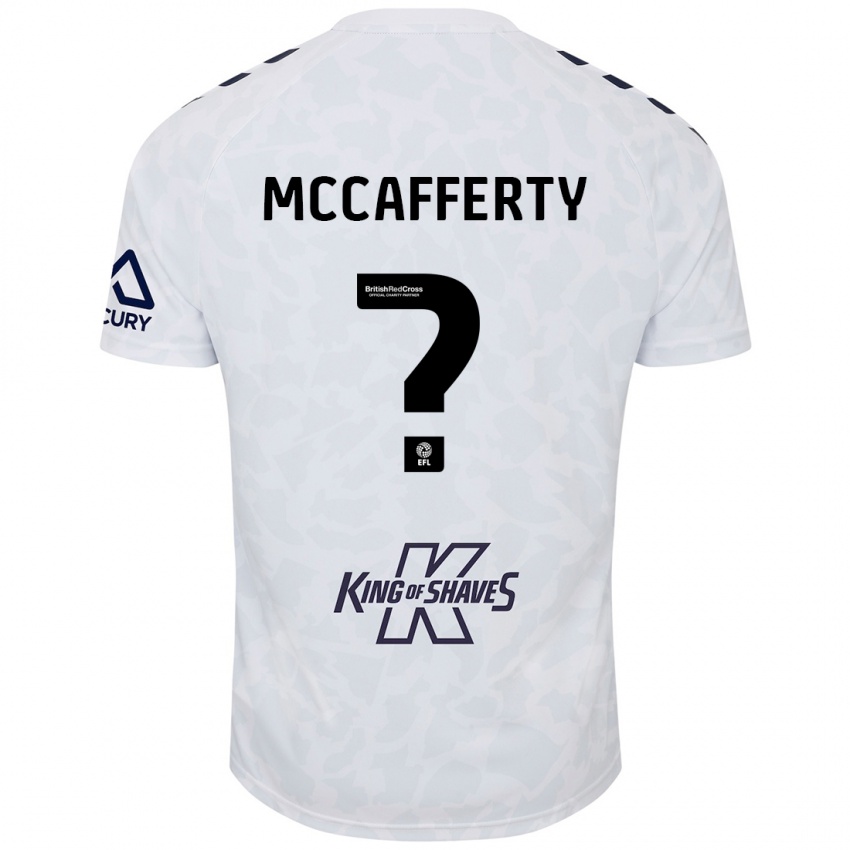 Niño Camiseta Lewys Mccafferty #0 Blanco 2ª Equipación 2024/25 La Camisa Perú