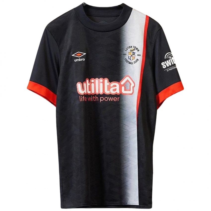 Niño Camiseta Charlie Emery #0 Negro Naranja 2ª Equipación 2024/25 La Camisa Perú