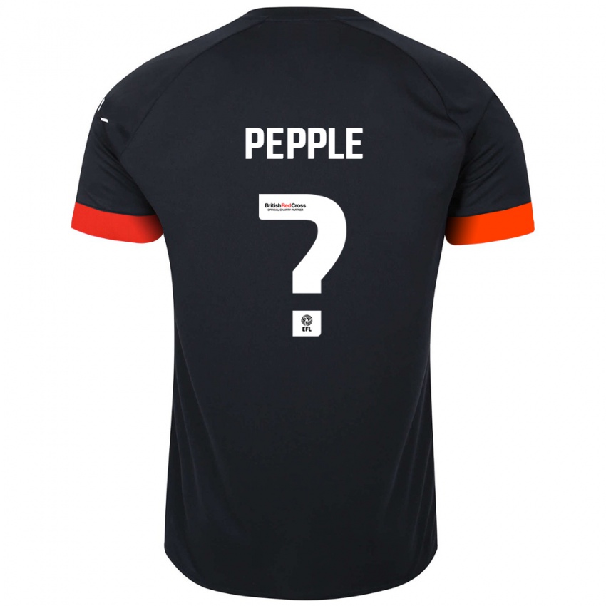 Niño Camiseta Aribim Pepple #0 Negro Naranja 2ª Equipación 2024/25 La Camisa Perú