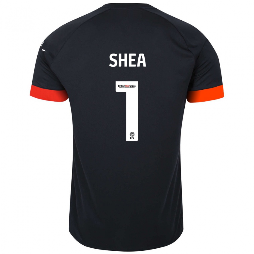 Niño Camiseta James Shea #1 Negro Naranja 2ª Equipación 2024/25 La Camisa Perú