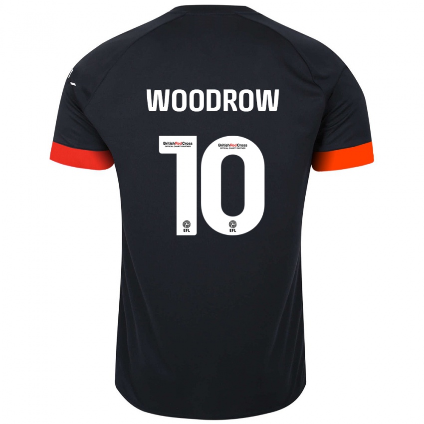 Niño Camiseta Cauley Woodrow #10 Negro Naranja 2ª Equipación 2024/25 La Camisa Perú