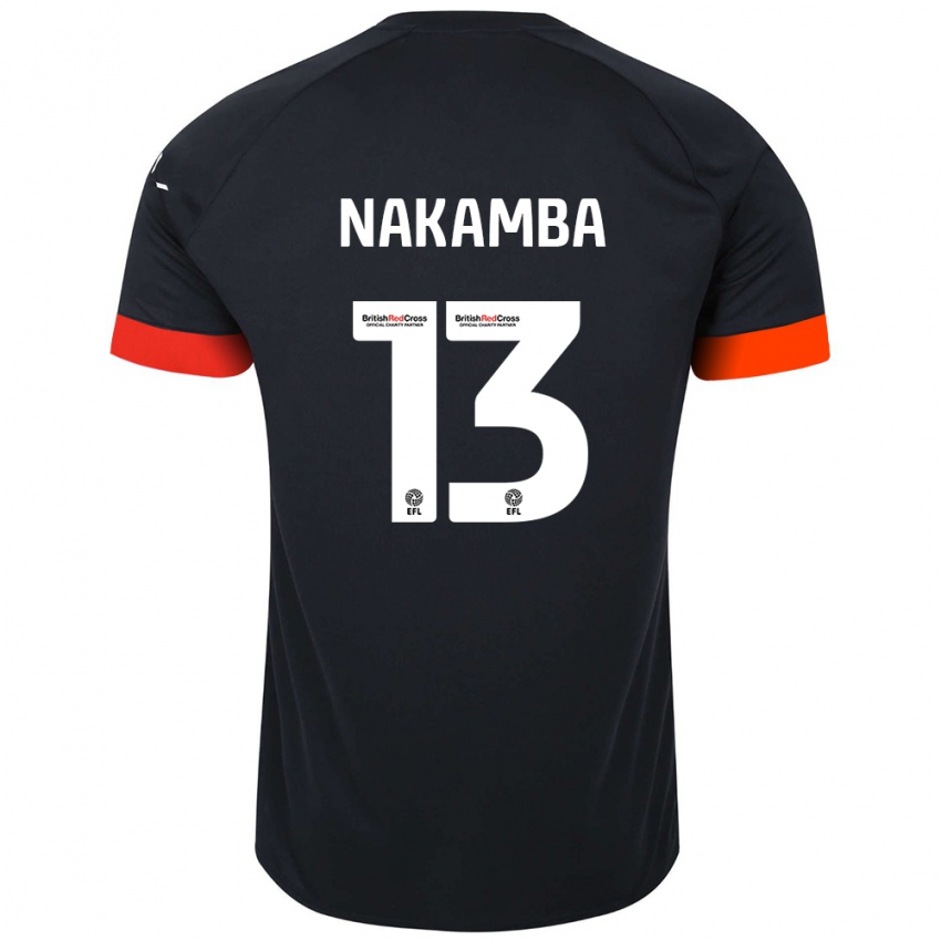 Niño Camiseta Marvelous Nakamba #13 Negro Naranja 2ª Equipación 2024/25 La Camisa Perú