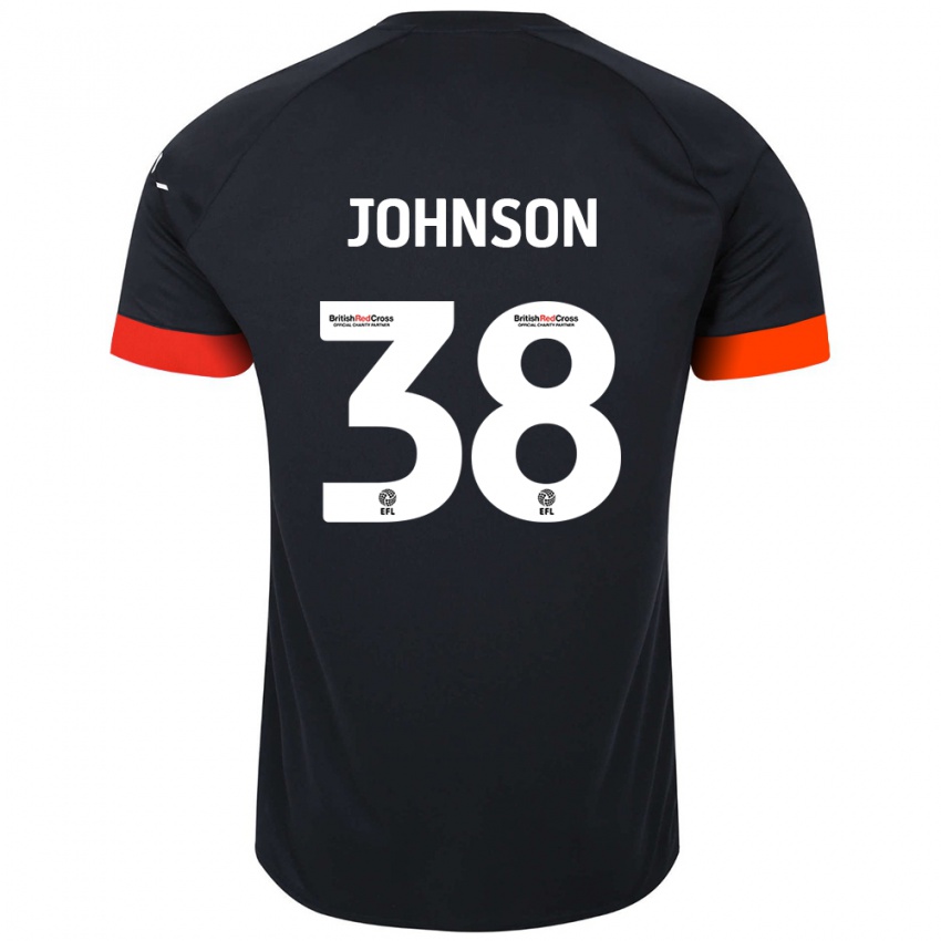 Niño Camiseta Joe Johnson #38 Negro Naranja 2ª Equipación 2024/25 La Camisa Perú