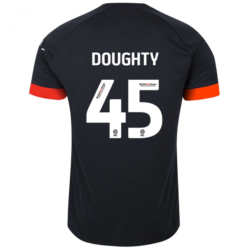 Niño Camiseta Alfie Doughty #45 Negro Naranja 2ª Equipación 2024/25 La Camisa Perú