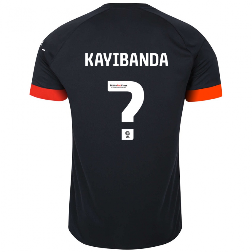 Niño Camiseta Claude Kayibanda #0 Negro Naranja 2ª Equipación 2024/25 La Camisa Perú