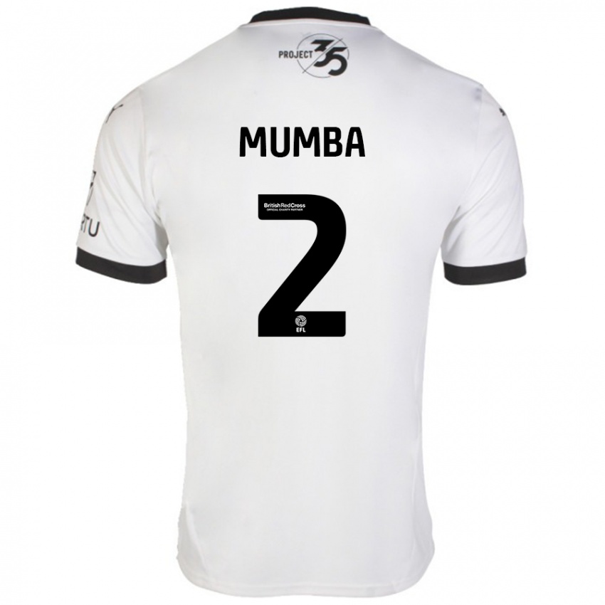 Niño Camiseta Bali Mumba #2 Blanco Negro 2ª Equipación 2024/25 La Camisa Perú