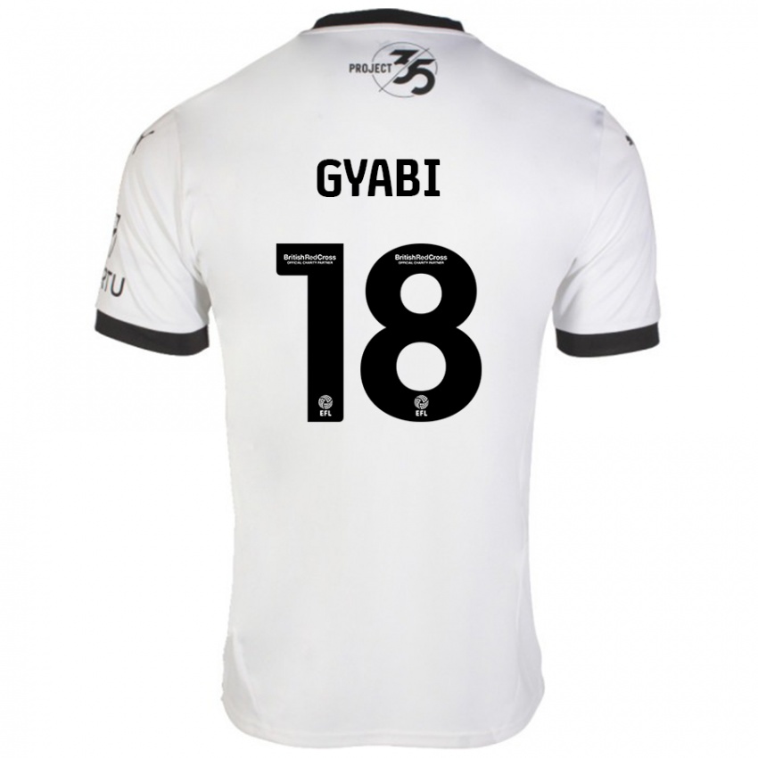 Niño Camiseta Darko Gyabi #18 Blanco Negro 2ª Equipación 2024/25 La Camisa Perú