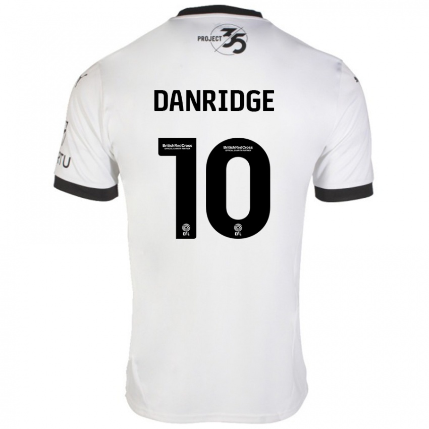 Niño Camiseta Rebecca Danridge #10 Blanco Negro 2ª Equipación 2024/25 La Camisa Perú