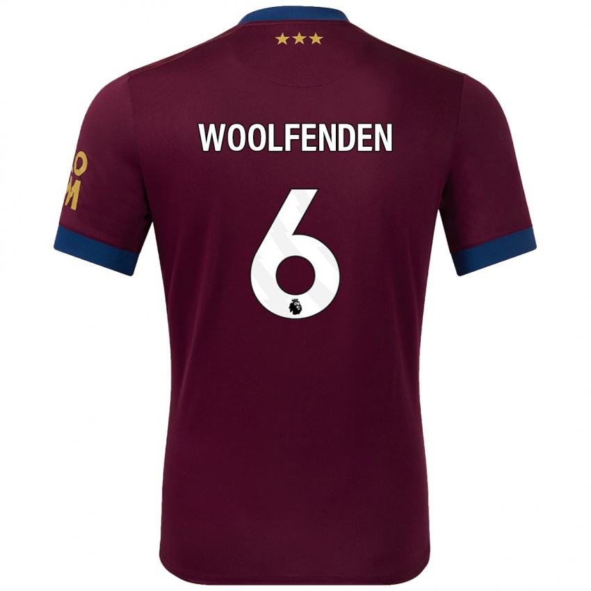 Niño Camiseta Luke Woolfenden #6 Marrón 2ª Equipación 2024/25 La Camisa Perú