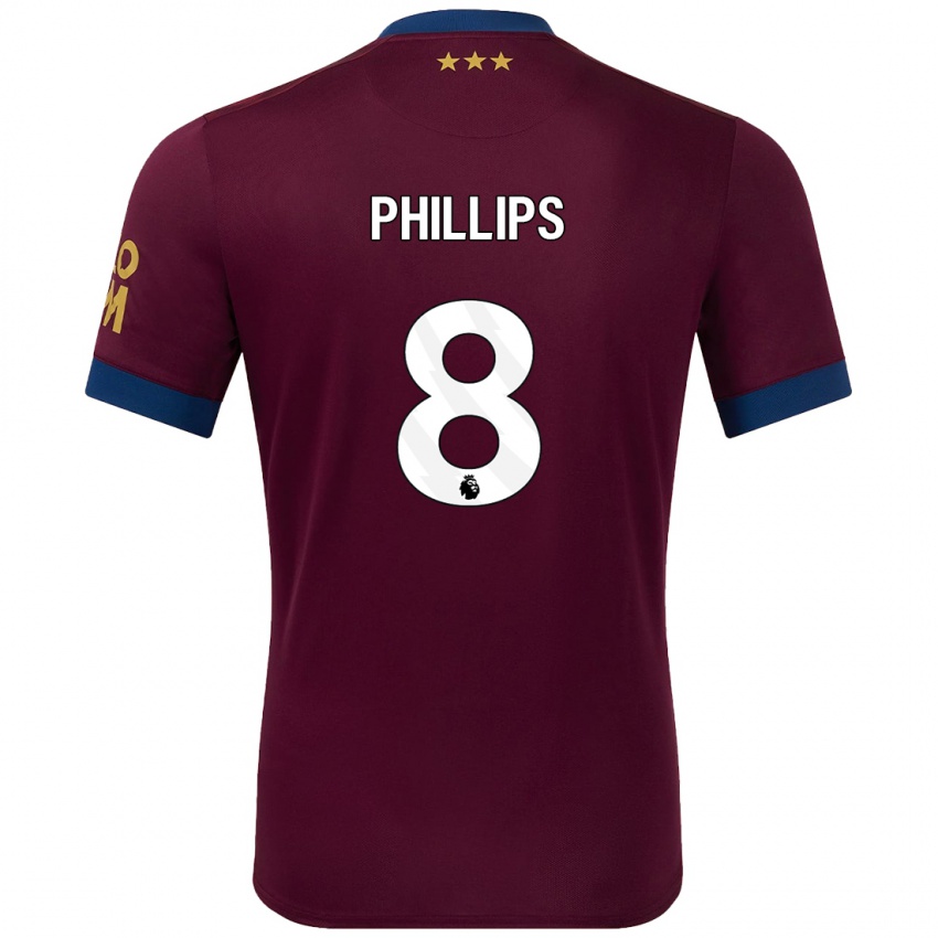 Niño Camiseta Kalvin Phillips #8 Marrón 2ª Equipación 2024/25 La Camisa Perú