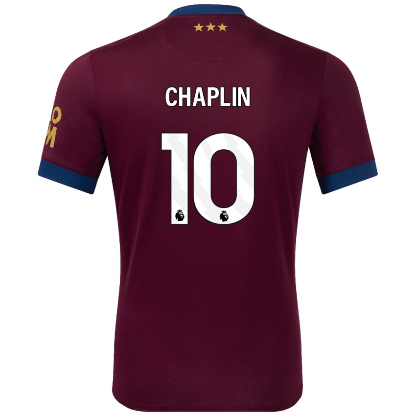 Niño Camiseta Conor Chaplin #10 Marrón 2ª Equipación 2024/25 La Camisa Perú