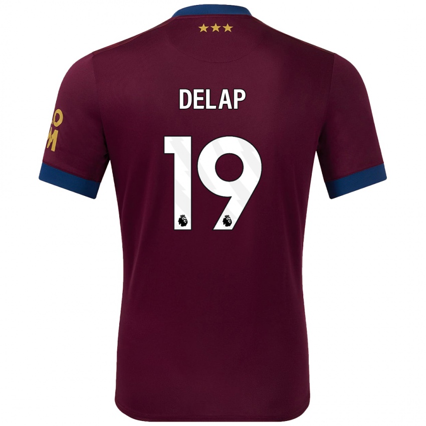 Niño Camiseta Liam Delap #19 Marrón 2ª Equipación 2024/25 La Camisa Perú