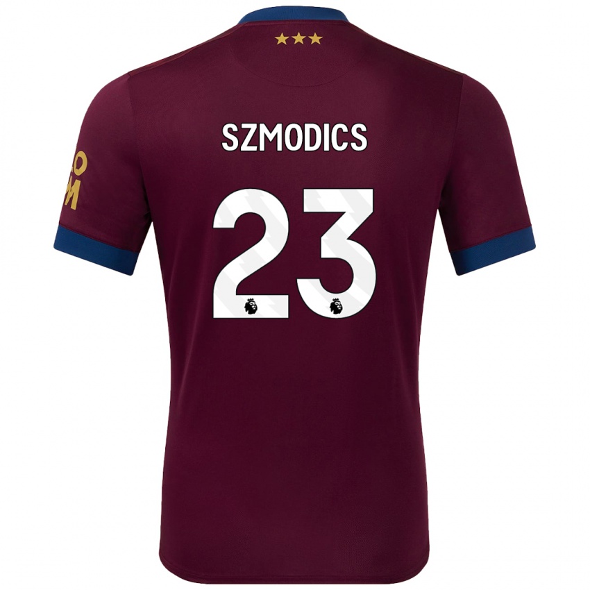 Niño Camiseta Sammie Szmodics #23 Marrón 2ª Equipación 2024/25 La Camisa Perú