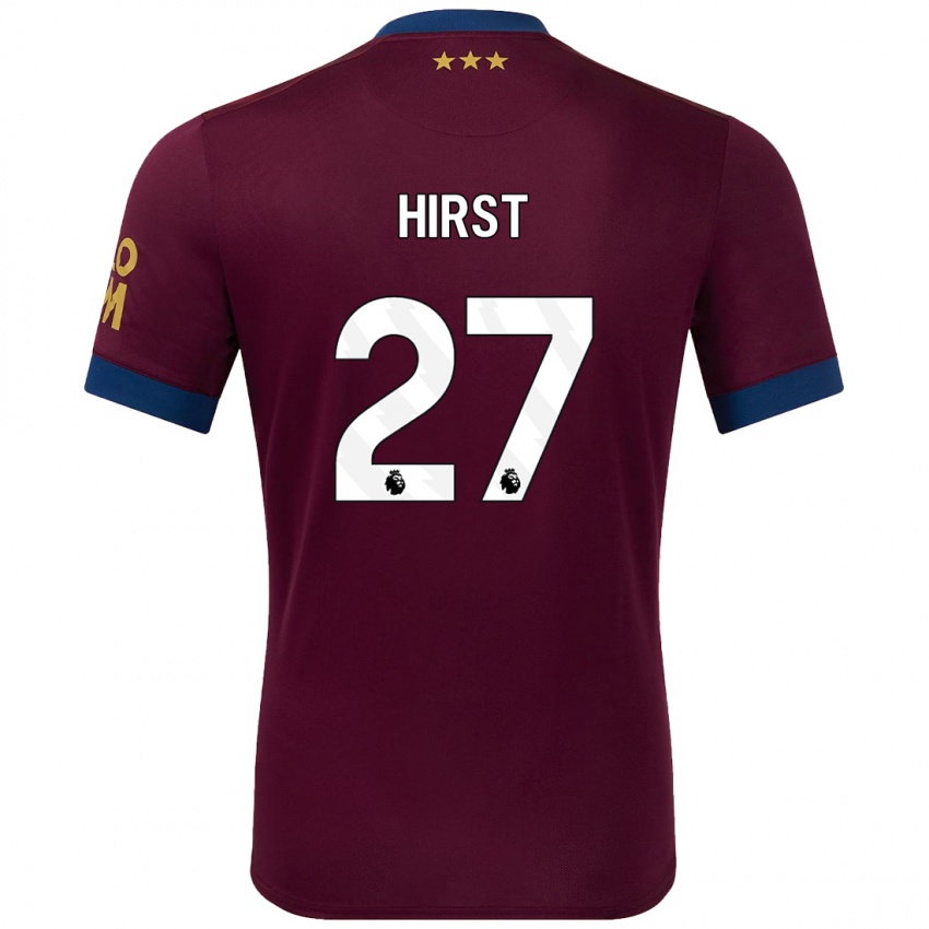 Niño Camiseta George Hirst #27 Marrón 2ª Equipación 2024/25 La Camisa Perú