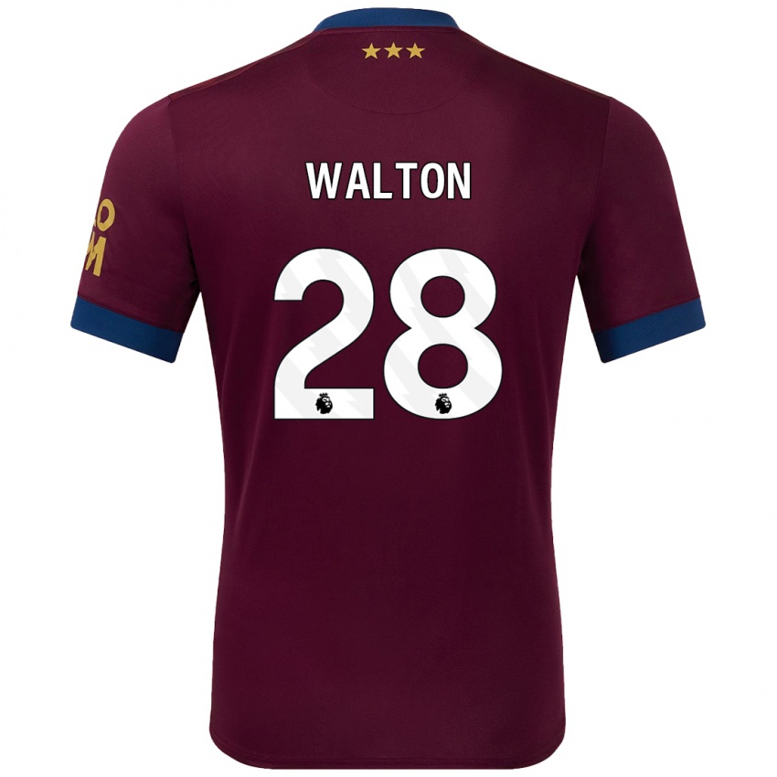 Niño Camiseta Christian Walton #28 Marrón 2ª Equipación 2024/25 La Camisa Perú